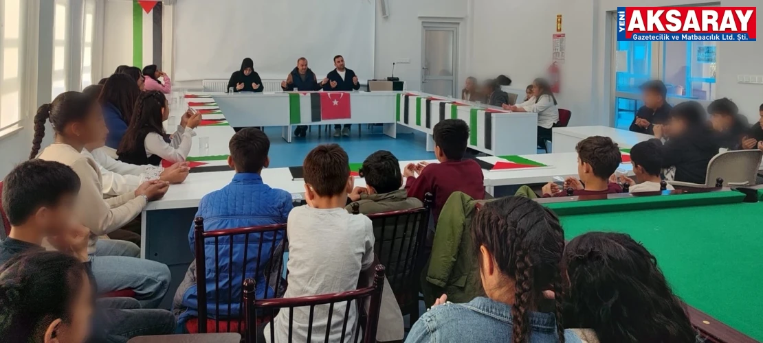 Çocuklar Filistinli kardeşlerinin sesi oldu