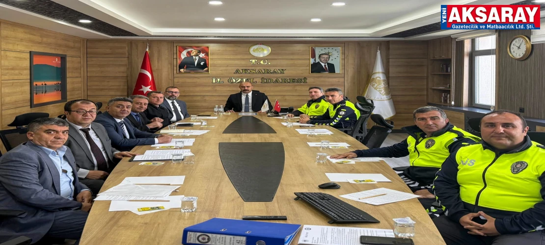 İL TRAFİK KOMİSYONU TOPLANDI Trafik güvenliği masaya yatırıldı