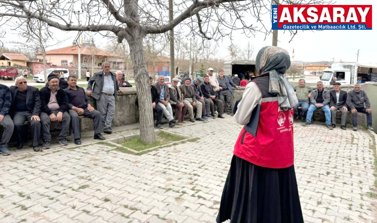 Karaören köyünde yaşlı sağlığı ve iletişim seferberliği