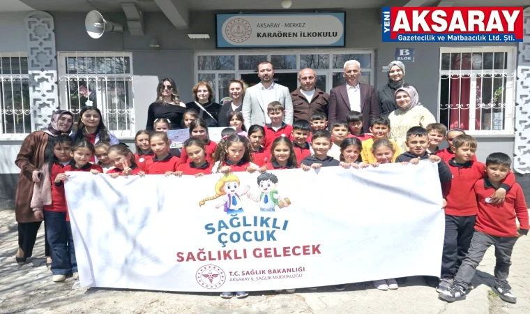 Karaörenli öğrenciler ‘Sağlık Elçisi’ oldu