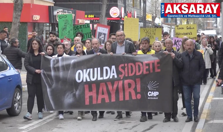 "Okulda Şiddete Hayır" yürüyüşü düzenlendi