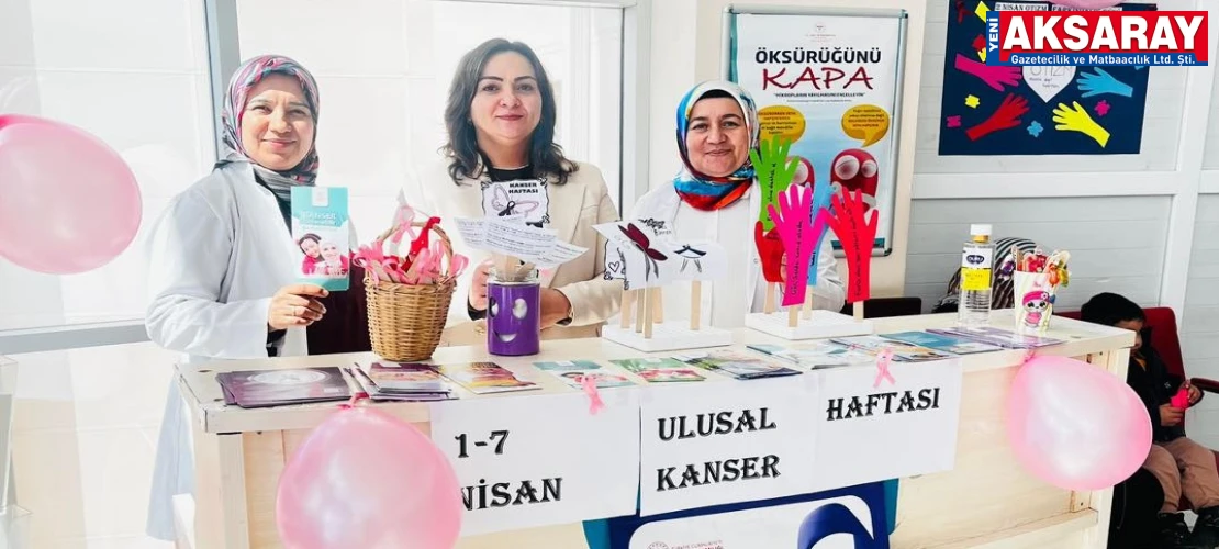 Ortaköy Devlet Hastanesi'nde kansere karşı farkındalık standı