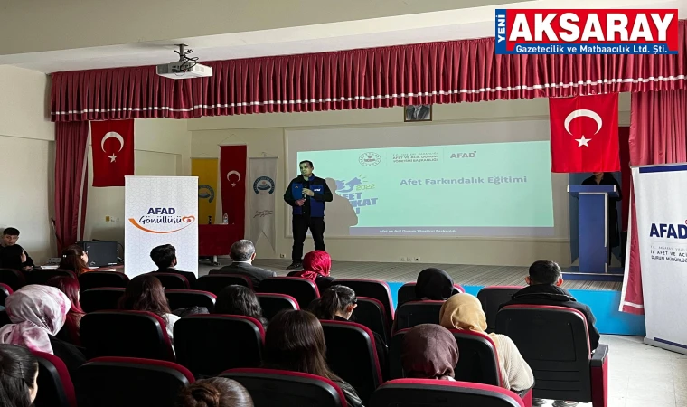 ORTAKÖY MYO’DA AFAD RÜZGARI Üniversiteli gençlere hayati eğitim