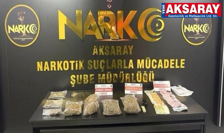AKSARAY EMNİYETİNDEN NARKOTİK DARBESİ: 3 Tutuklama