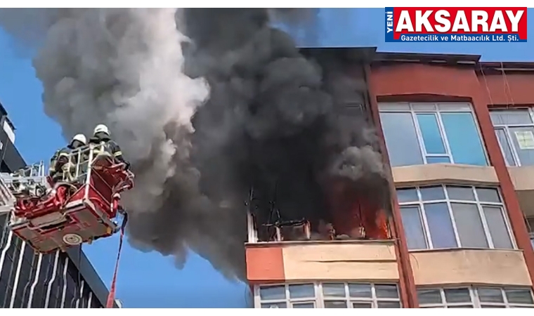 Apartman yangının da bina tahliye edildi