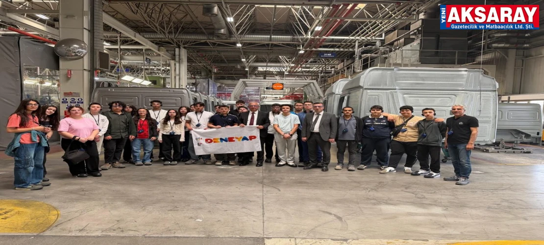 EĞİTİM VE SANAYİNİN BULUŞMASI Öğrenciler kamyon fabrikasında