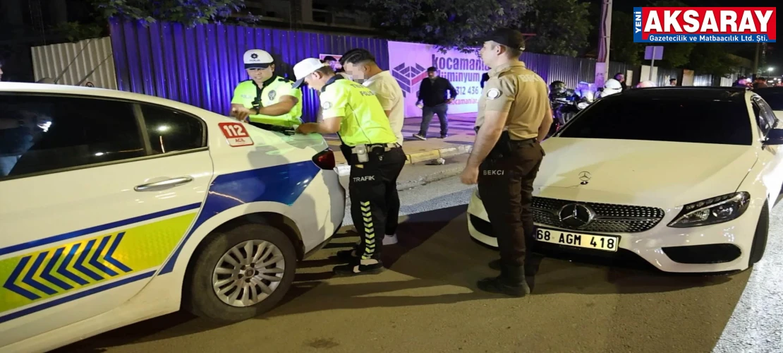Aksaray'da ehliyetsiz sürücüye 202 bin lira ceza