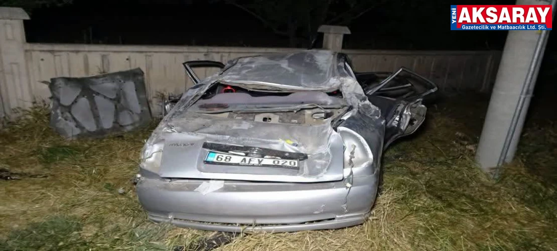 Baba ile 2 kızı kazada ağır yaralandı