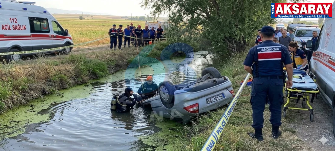 Kanala düşen otomobilde 2 kişi öldü