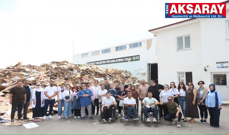 ÖZEL ÖĞRENCİLER  Geri Dönüşüm Tesisi hakkında bilgilendiler
