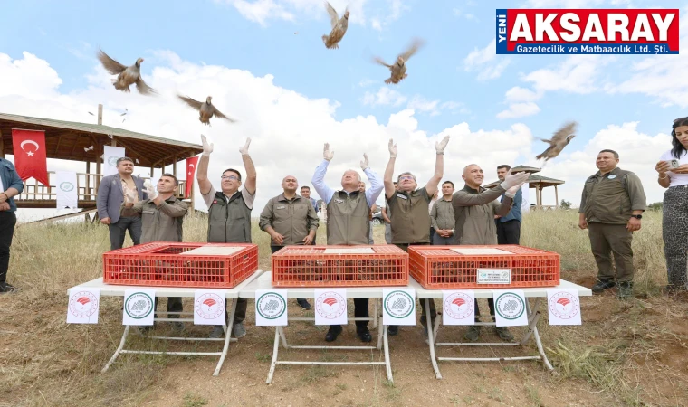 TARIMSAL ZARARLILARLA MÜCADELE EDECEKLER Doğaya 300 keklik salındı