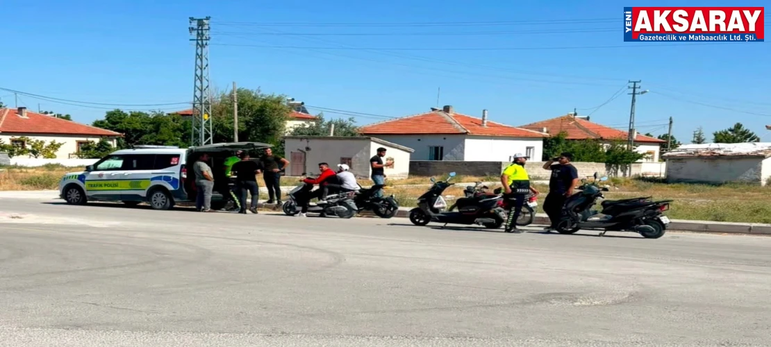 Trafik ekiplerinden sıkı motosiklet denetimi