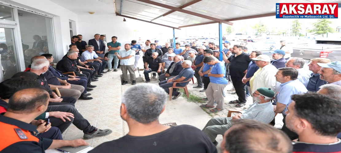 VALİ MURAT DURU AFET BÖLGESİNDE Zarar gören tarım arazileri inceledi
