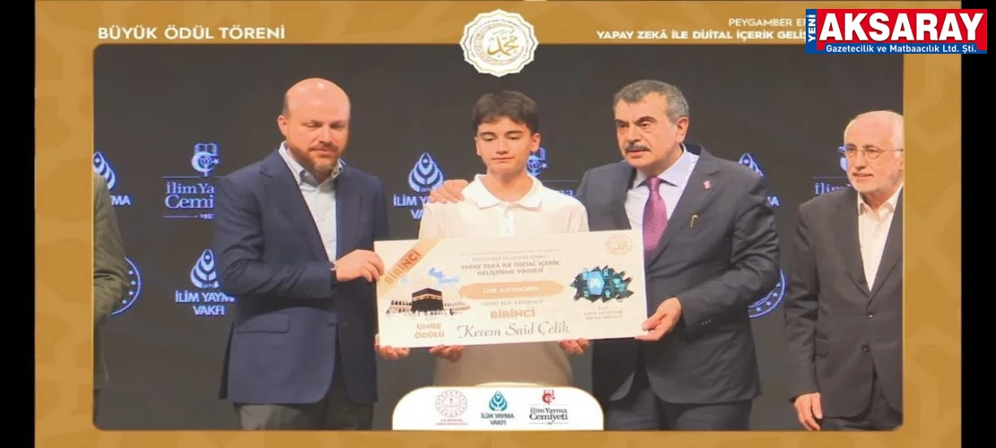 YAPAY ZEKÂ YARIŞMASINDA BÜYÜK BAŞARI Aksaray’a Gurur Verici Türkiye Birinciliği