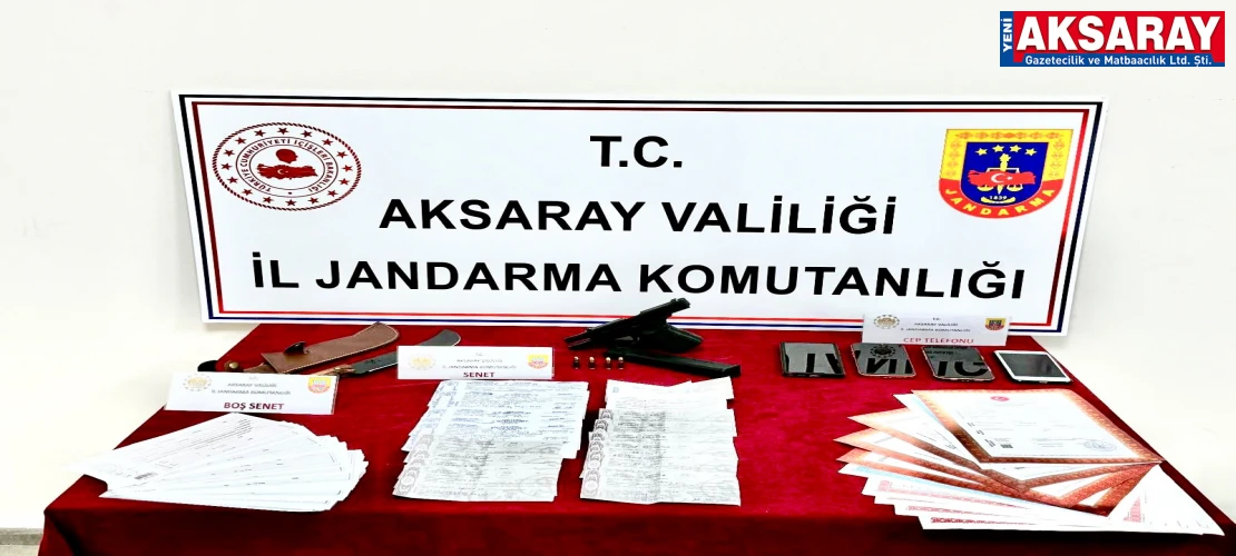 3 GÖZALTI, 1 TUTUKLAMA Aksaray’da milyonluk tefeci operasyonu