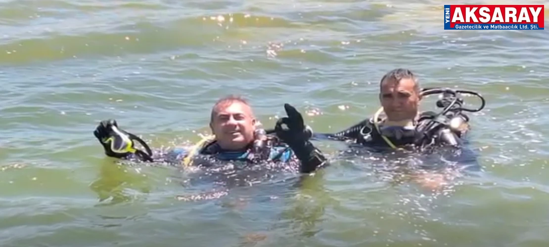 AFAD EKİPLERİ GÖREVE HER AN HAZIR Gölet de zorlu dalış eğitimi