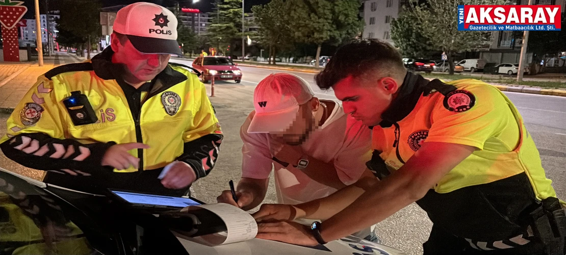 Alkollü yakalandı, ehliyetine el konuldu
