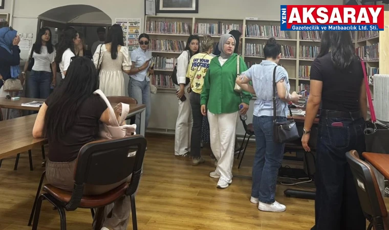 Halk kütüphanesi öğretmen adaylarını ağırladı
