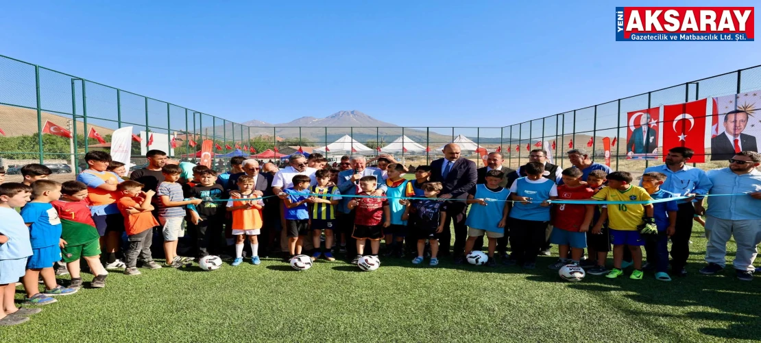 Karaören Köyü’nde spor tesisi açılışı