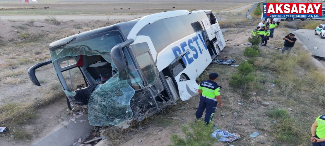 Otobüs kazasında 1 kişi hayatını kaybetti