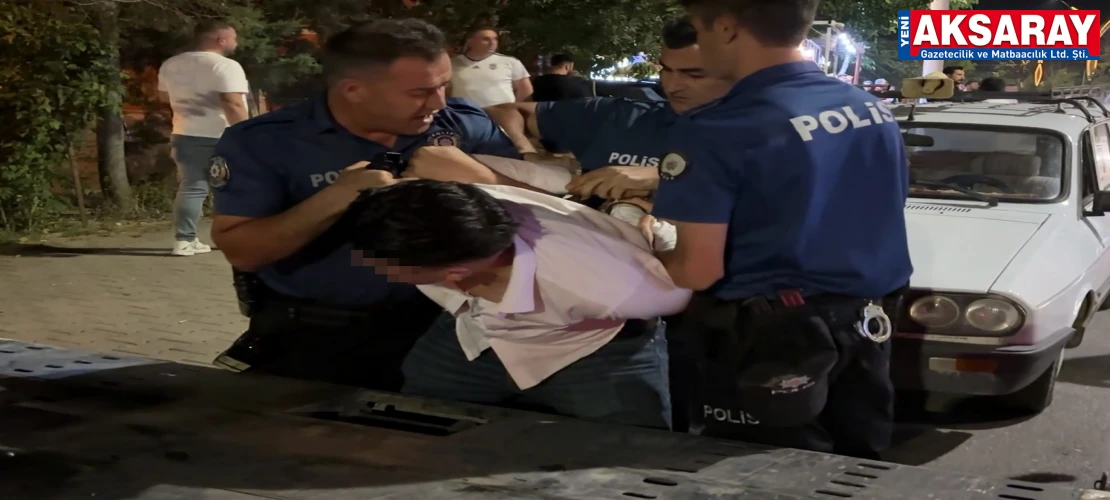 Polise direnip kaçtı, otopark girişinde yakalandı