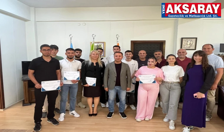 Sahadaki başarı sertifikayla taçlandı
