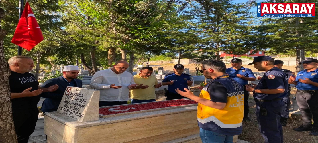 Şehit Başkomiser şehadetinin yıl dönümünde dualarla anıldı