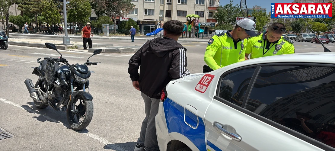 Sigortasız motosiklete trafikten men, sürücüye 85 bin lira ceza