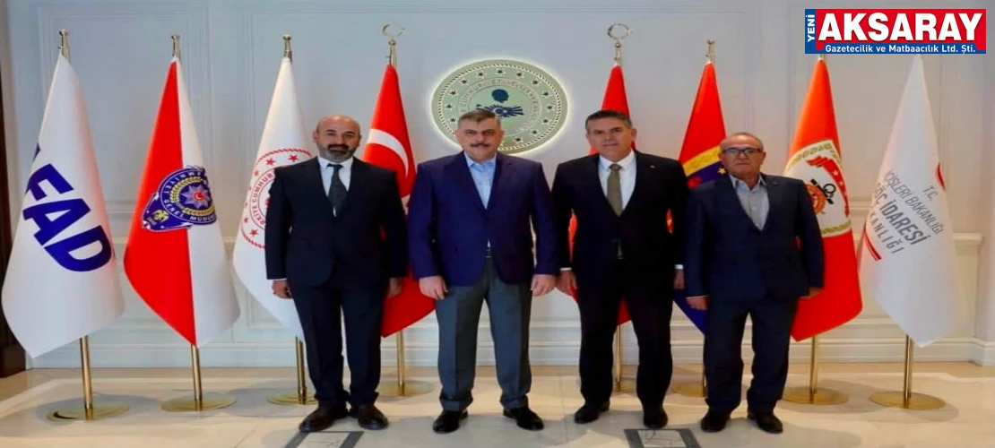 Sultanhanı Belediye Başkanı Fahri Solak’tan İçişleri Bakanı Mustafa Çiftçi’ye ziyaret