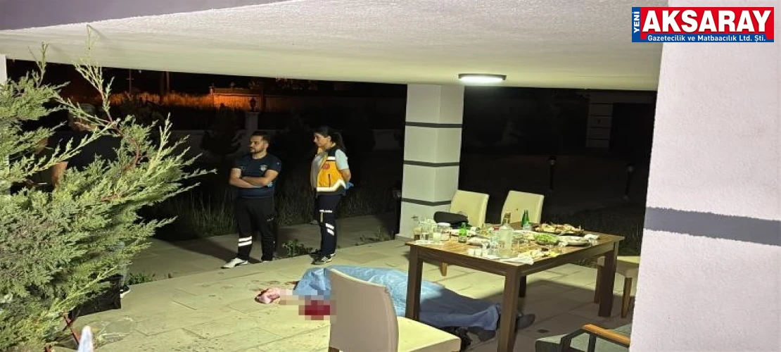 Villa bahçesinde içki masasında cinayet: 1 ÖLÜ
