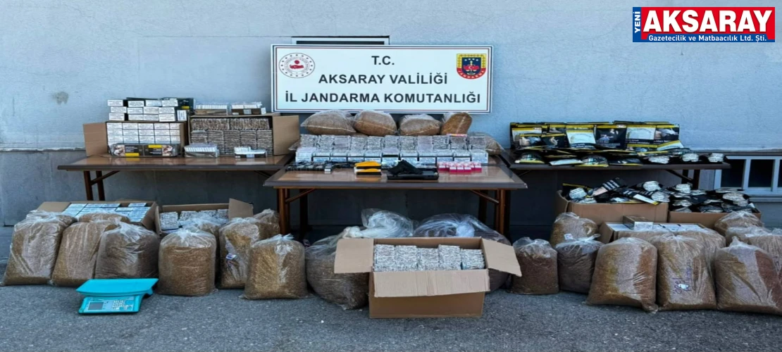750 BİN TL’LİK MALZEME ELE GEÇİRİLDİ Aksaray’da kaçak sigara ve tütün operasyonu