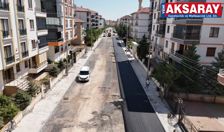 Altyapı yenilendi, sıcak asfalt atıldı