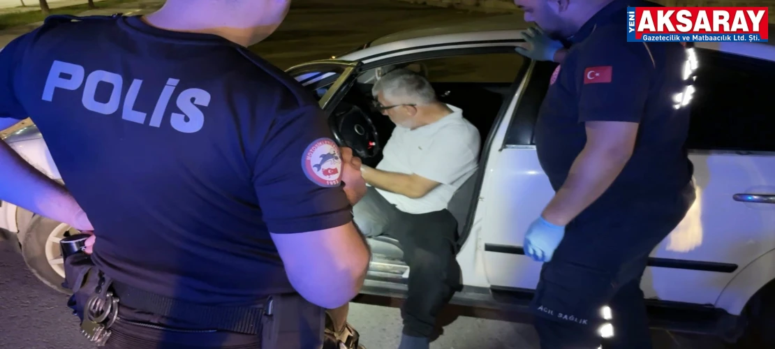 Araç içinde sızıp kaldı, ekipleri alarma geçirdi