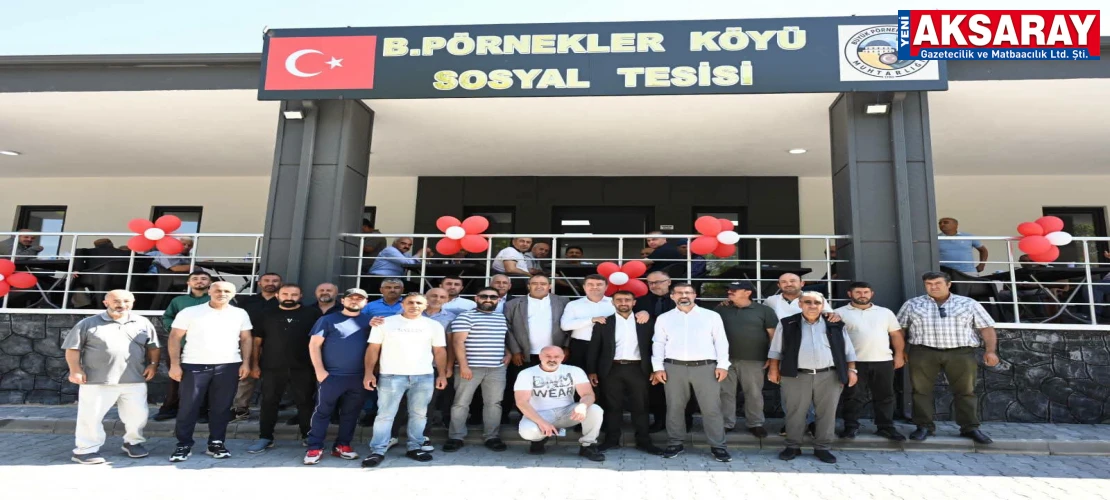 Büyük Pörnek köyü sosyal tesisi ve taziye evi hizmete açıldı