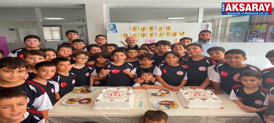 İL MÜFTÜSÜ VEYSEL IŞILDAR’DA KATILDI Yaz Kur’an Kursu’na pastalı kapanış