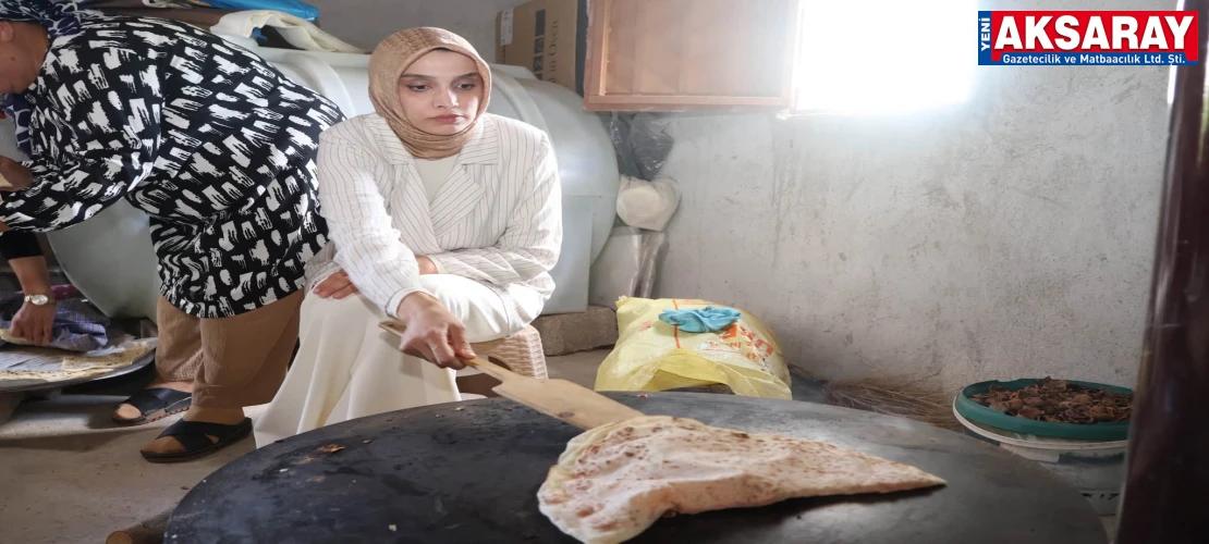 Kaymakam sacın başına geçti, gözleme pişirdi