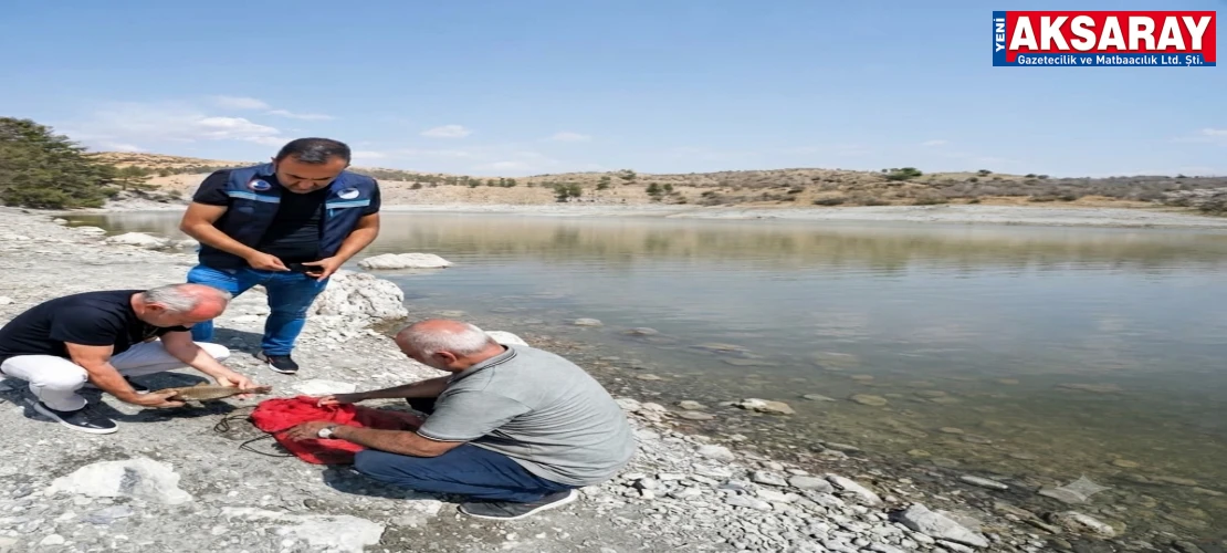 Mamasın baraj göletinde olta avcılığı denetimleri yapıldı