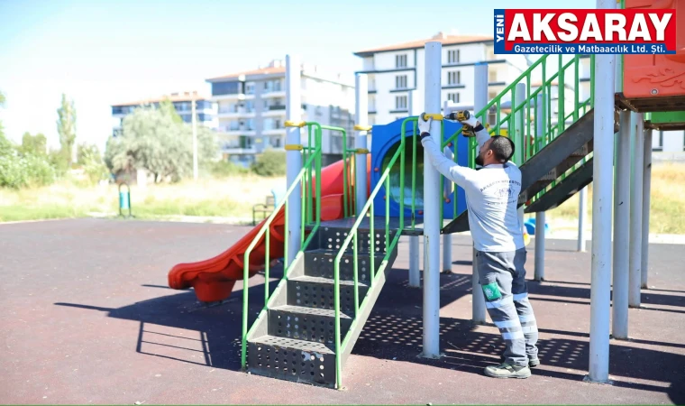 Parkların oyun aletleri bakım ve onarımda