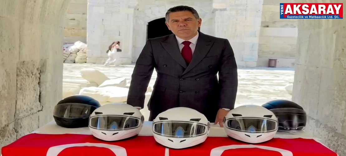 Sultanhanı’da can güvenliği için ücretsiz kask kampanyası başlatıldı