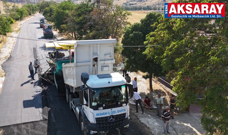 TOKİ VE HASTANE GÜZERGÂHINA SICAK ASFALT Sarıyahşi’de asfalt atağı