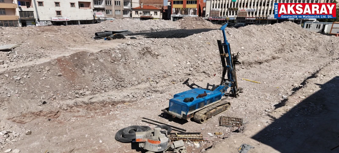 Yeraltı otoparkı temel çalışmaları başladı