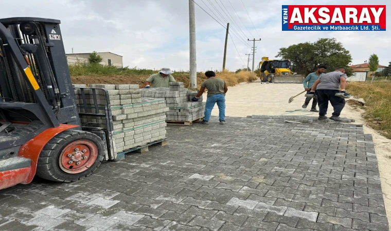 29 BİN 500 METREKARE KİLİTLİ PARKE TAŞI DÖŞENİYOR Gücünkaya köyünde üstyapı seferberliği