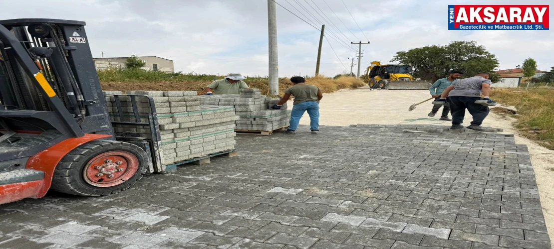 29 BİN 500 METREKARE KİLİTLİ PARKE TAŞI DÖŞENİYOR Gücünkaya köyünde üstyapı seferberliği