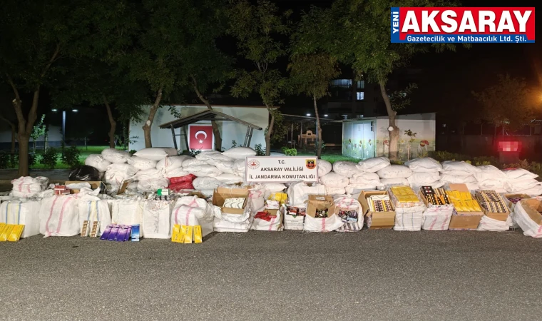 5.5 Milyon Tl’lik kaçak malzeme yakalandı