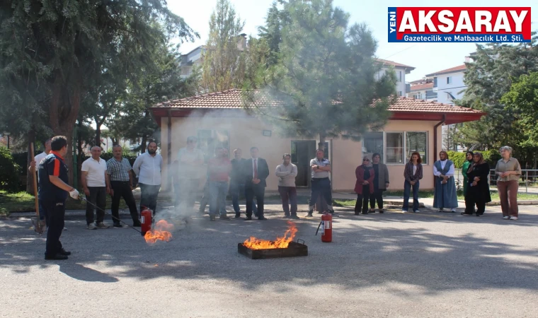 AFAD Eğitimi ve yangın tatbikatı yapıldı