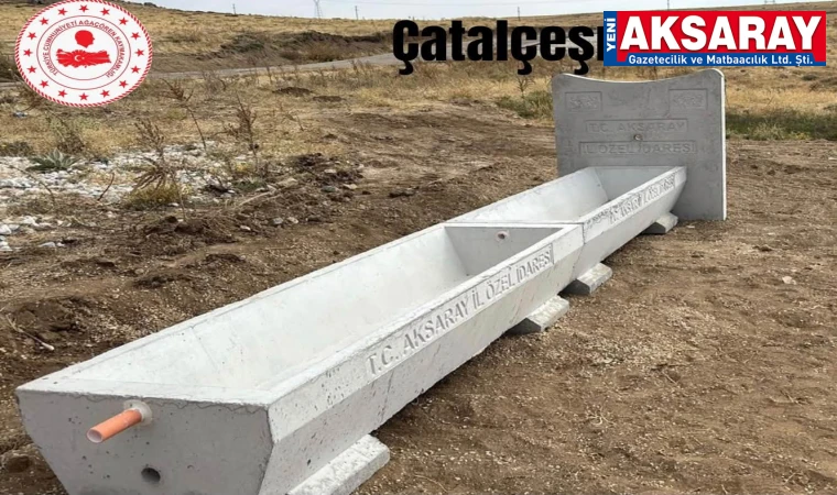 Ağaçören’de 9 köye hayvan içme suyu tesisi kazandırıldı