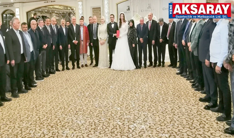 AKSARAY PROTOKOLÜNÜ BULUŞTURAN DÜĞÜN Gizem ve Osman dünyaevine girdi