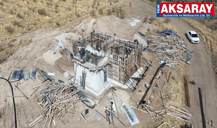 Baymış köyünün içme suyu şebekesi ve deposu yenileniyor