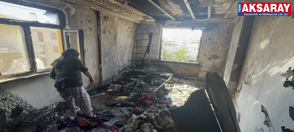 Çakmakla oynayan 2 yaşındaki çocuk evi yaktı