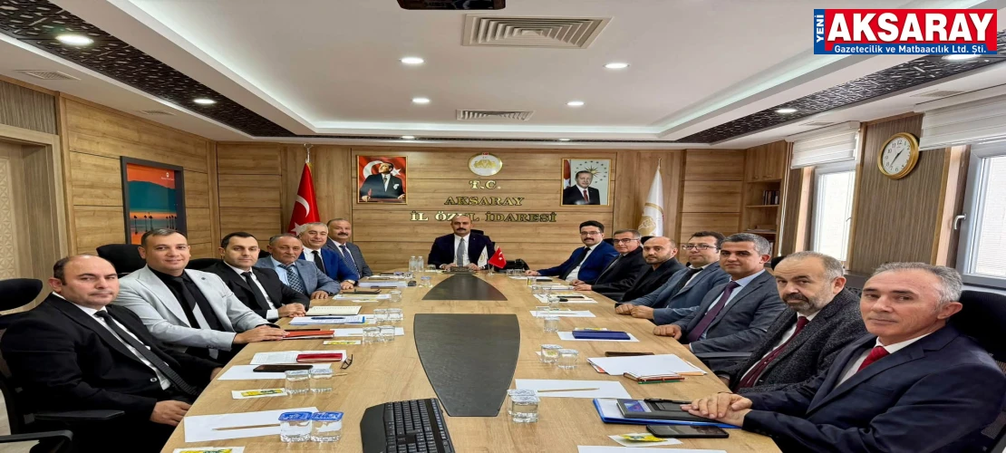 İl Özel İdaresinde kapsamlı değerlendirme toplantısı yapıldı